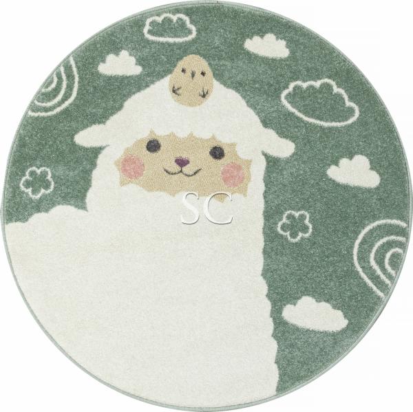 Ковер Merinos Sofit C119 light green круг